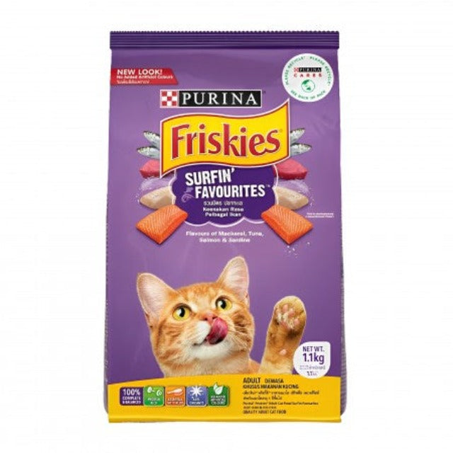 FRISKIES Surfin & Turfin Cat Dry Food 1kg