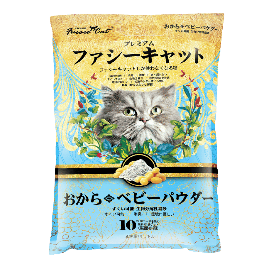 Fussie Cat Soybean BABY POWDER Litter 6L X6