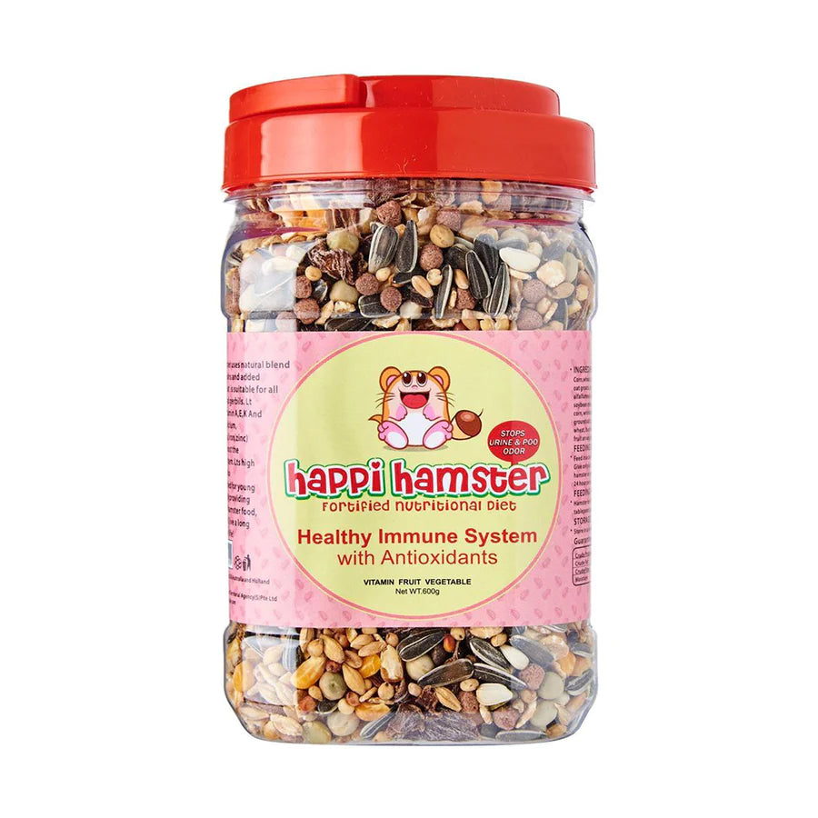 Happi Hamster Healthy Immune System Fortified Nutritional Diet 600g