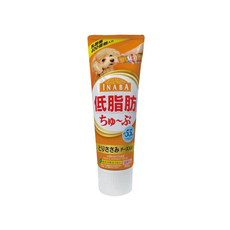 Inaba Dog Wan Churu Tube Chicken Fillet & Cheese 80g