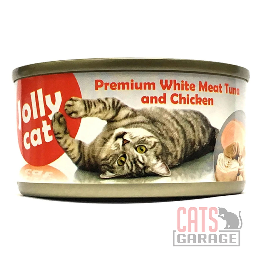 JollyCat Premium - White Meat Tuna & Chicken 80g