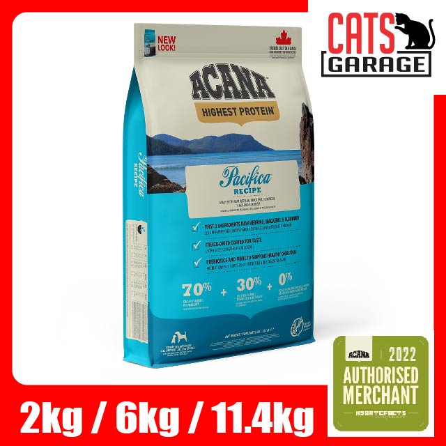 ACANA Pacifica Dry Dog Food 2kg / 6kg / 11.4kg | Fish Recipe High Protein Regional Kibble