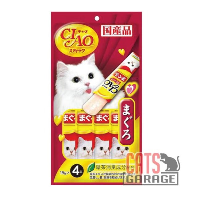 CIAO Stick Tuna (Maguro) in Jelly 15g X4pcs