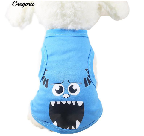 Cartoon Design Vest Spring Costume Apparel - BLUE