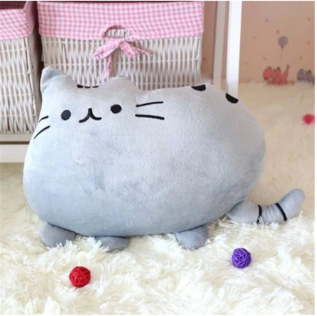 Soft Plush Stuffed Toy Cat - GREY