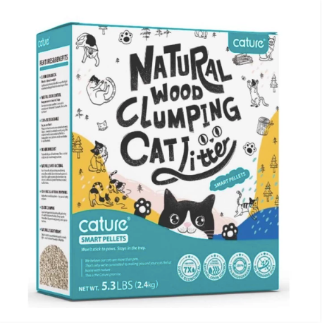 Cature® Smart Pellets Natural Wood Clumping Cat Litter (2 Sizes)