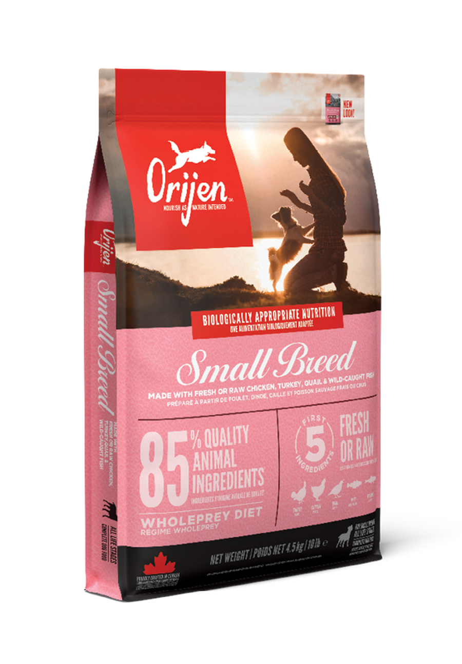 ORIJEN Small Breed Dry Dog Food 1.8kg / 4.5kg | High Protein Small Breed Formula Dog Kibble