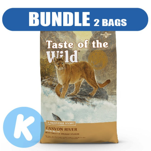 Taste Of The Wild FELINE Canyon River Trout & Smoked Salmon Dry Cat Food (2 Sizes)