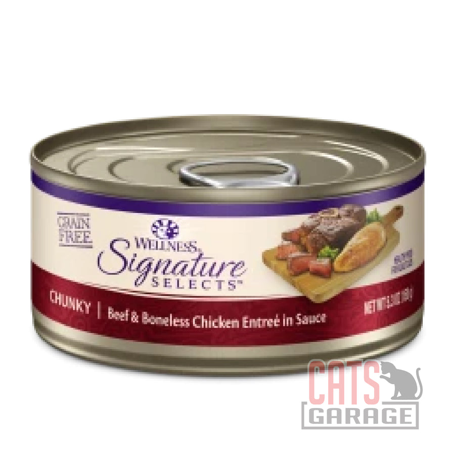 Wellness Core Signature Selects Chunky Beef & Boneless Chicken Entree in Sauce 150g X12