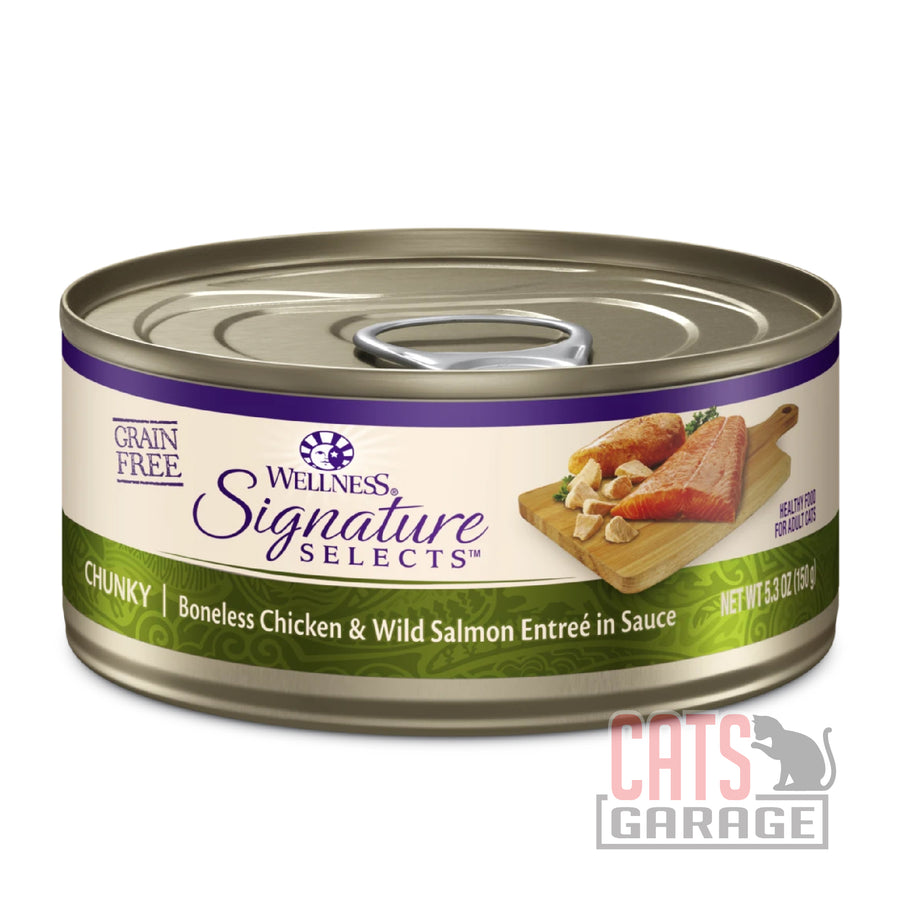 Wellness Core Signature Selects Chunky Boneless Chicken & Wild Salmon Entree in Sauce (2 Sizes)