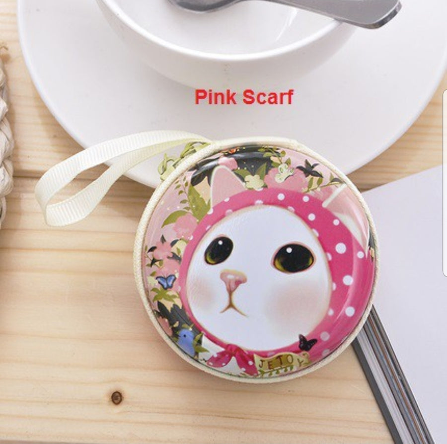 Cute Cat Coin Purse/USB Cable Purse Pouches