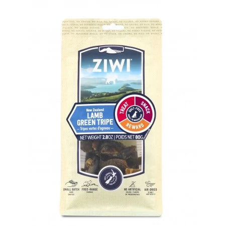 Ziwi Peak Air Dried Lamb Green Tripe Oral Chews Dog Treats 80g