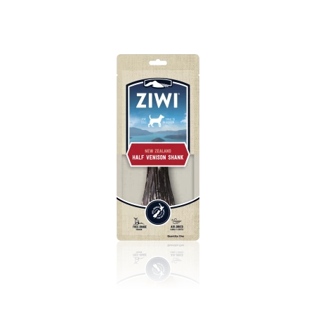 Ziwi Peak Air Dried Venison Shank Half Oral Chews Dog Treats 1pc