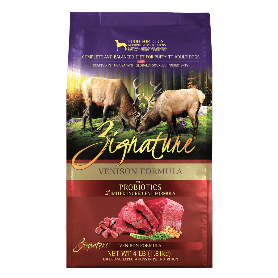 Zignature Venison Formula Dry Dog Food | Grain-Free | Sensitive Skin & Stomach
