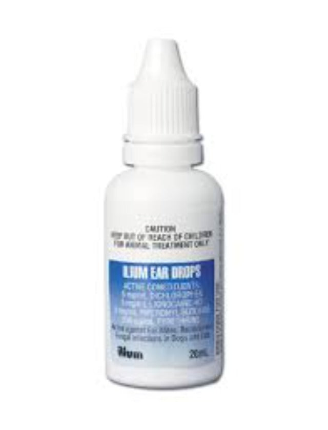 Ilium Ear Drops For Dogs & Cats 20ml