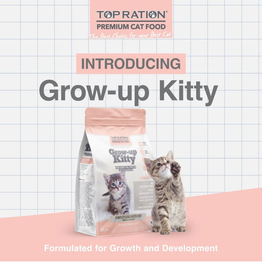 Top Ration Grow-Up Kitty Kitten Dry Cat Food 250g