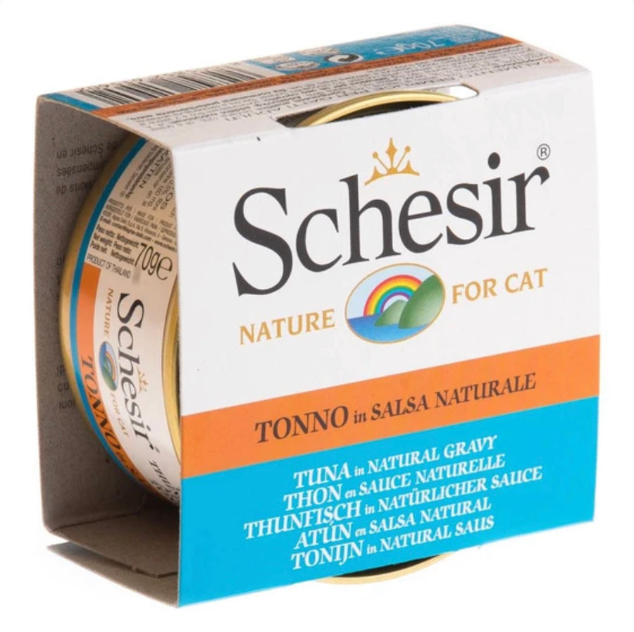 Schesir Tuna in Natural Gravy Canned Cat Food 70g X14
