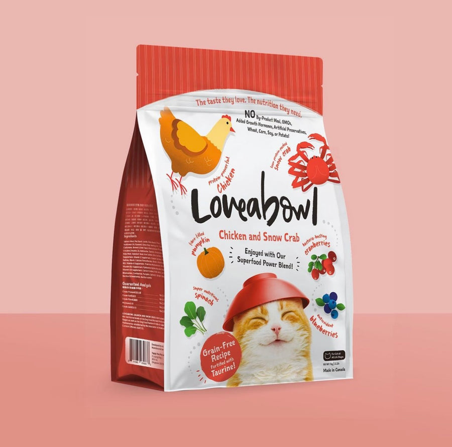 Loveabowl Chicken & Snow Crab Grain Free Dry Cat Food (2 Sizes)