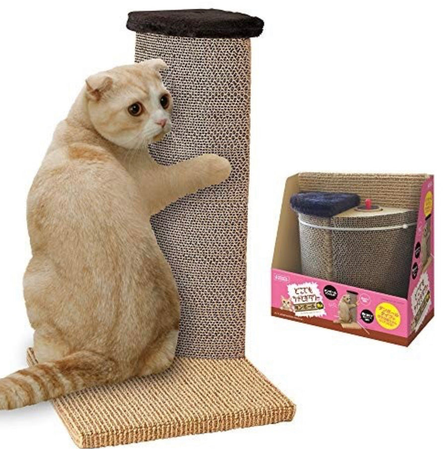 Marukan Cat Scratching Cardboard Corner Tower