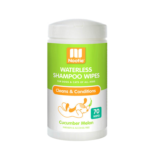 Nootie™ Waterless Shampoo Wipes - Cucumber Melon 70 wipes [Dogs & Cats]