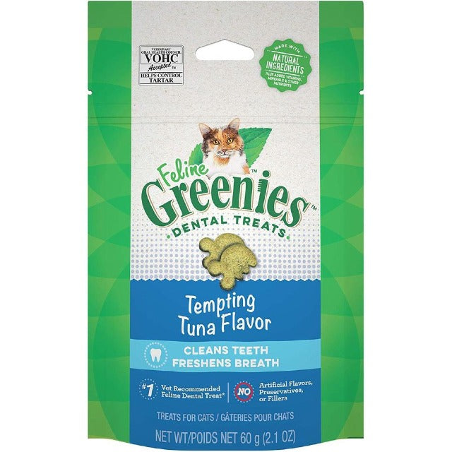 FELINE GREENIES Tuna Dental Treats 60g