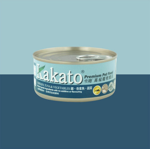 Kakato Chicken, Tuna & Vegetables Cat & Dog Wet Food 170g X48