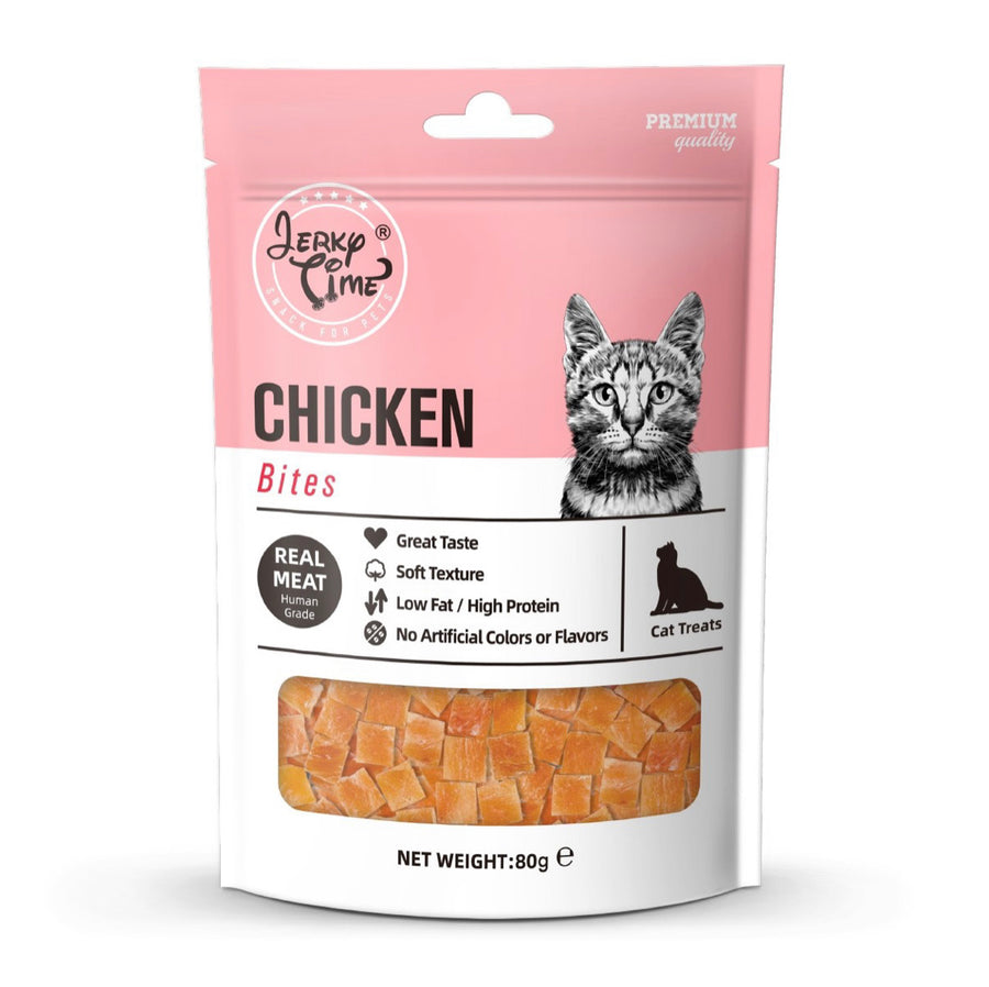 Jerky Time Dried Chicken Jerky Bites for Cat 80g