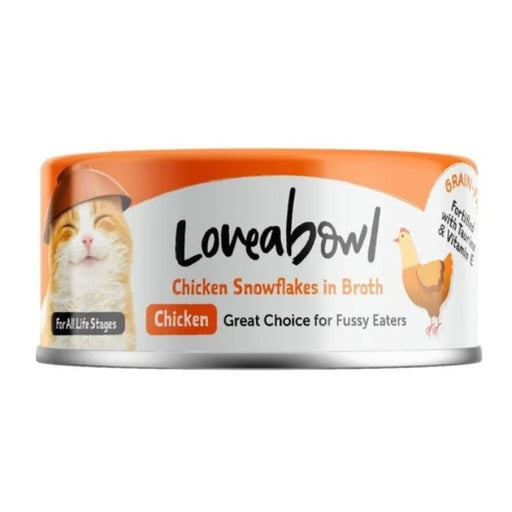 Loveabowl Chicken Snowflakes In Broth Wet Cat Food 70g X24