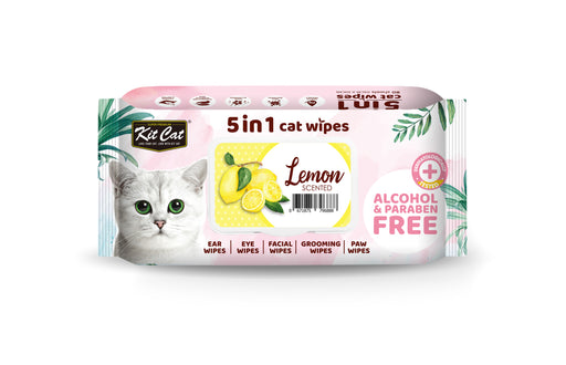 KitCat 5-in-1 Wipes 80 Wipes Lemon