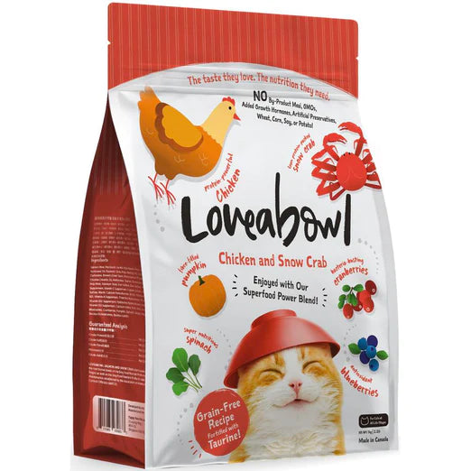 Loveabowl Chicken & Snow Crab Grain Free Dry Cat Food (2 Sizes)