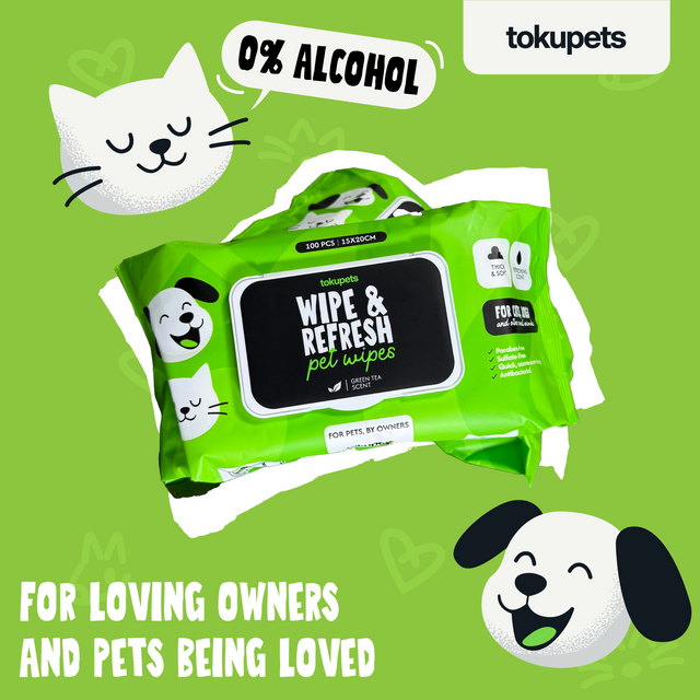 Tokupets Premium Pet Wet Wipes