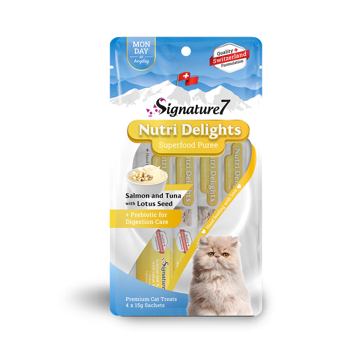 Signature7 Nutri Delights Superfood Puree Cat Treats 60g