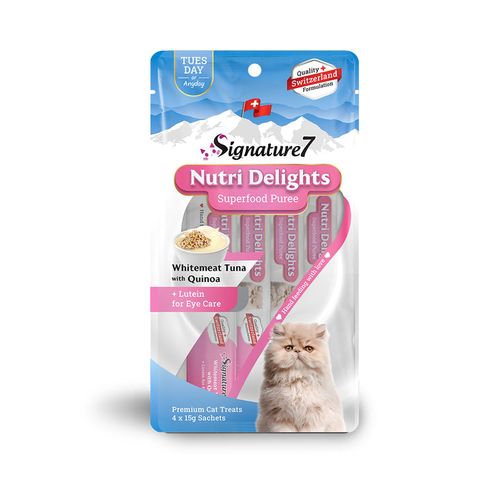 Signature7 Nutri Delights Superfood Puree Cat Treats 60g