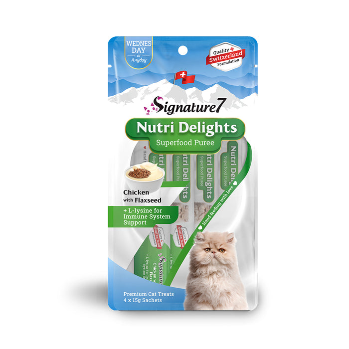 Signature7 Nutri Delights Superfood Puree Cat Treats 60g