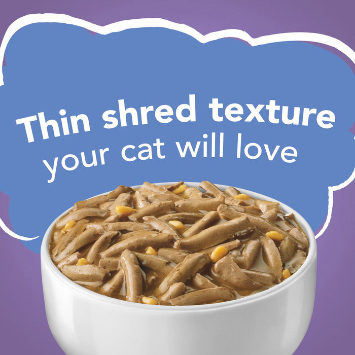 Friskies Shreds Turkey & Cheese Dinner In Gravy 156g