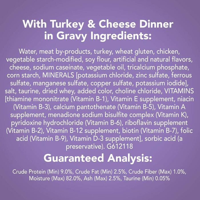 Friskies Shreds Turkey & Cheese Dinner In Gravy 156g