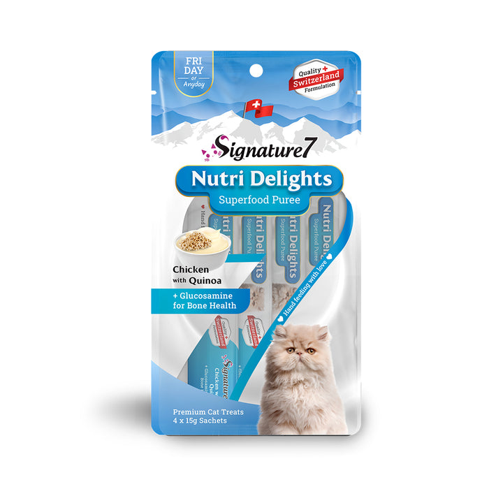 Signature7 Nutri Delights Superfood Puree Cat Treats 60g