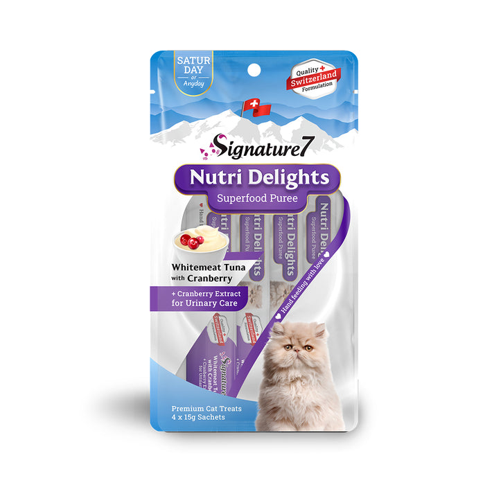Signature7 Nutri Delights Superfood Puree Cat Treats 60g