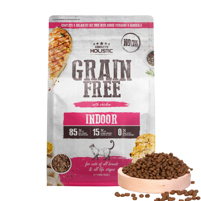 Absolute Holistic Grain Free Dry Cat Food Indoor (2 Sizes)