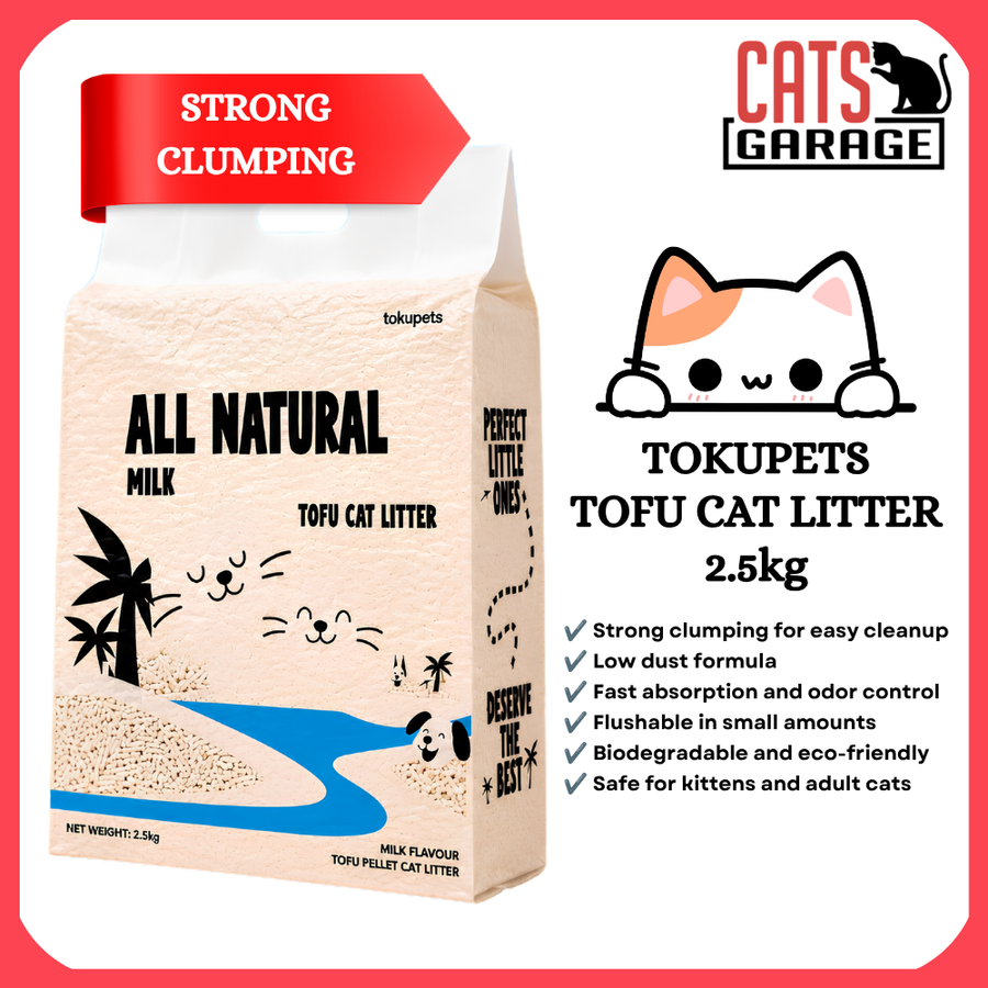 Tokupets Premium Tofu Cat Litter 6L | Dust-Free Flushable