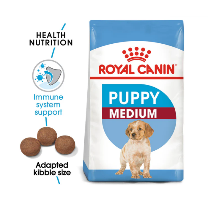 Royal Canin Canine Medium Junior Dry Puppy Food (2 Sizes)