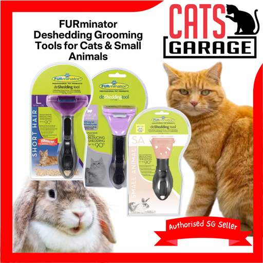 FURminator Deshedding Grooming Tools Short/Long Hair for Cats and Small Animals
