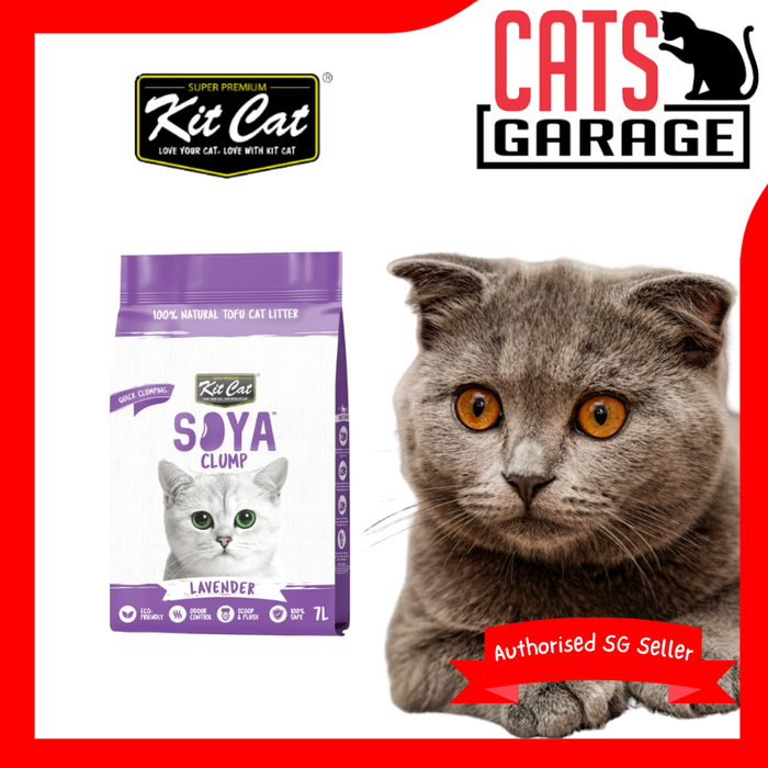 KitCat Soya Clump Lavender Cat Litter 7L