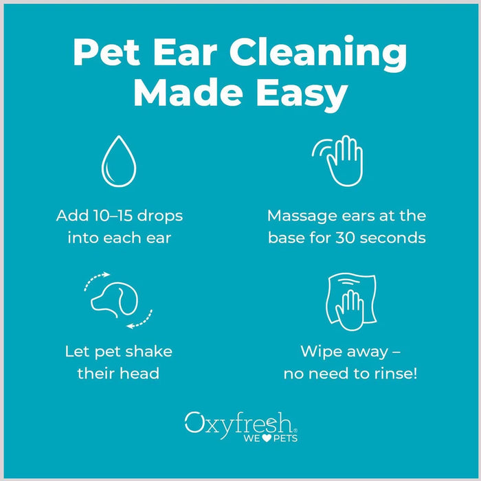 Oxyfresh Advanced Sensitive & Sting Free Cat & Dog Ear Cleaning Solution 1 GALLON