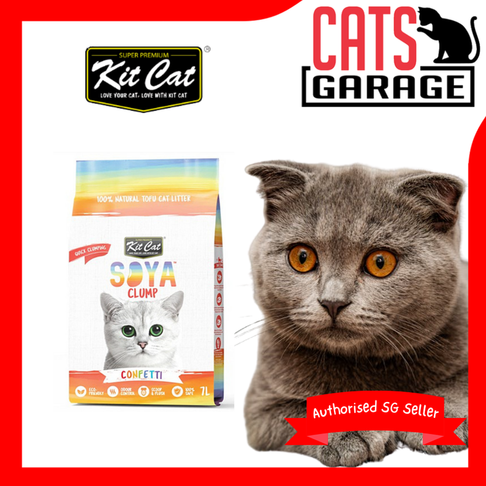 KitCat Soya Clump Confetti Cat Litter 7L