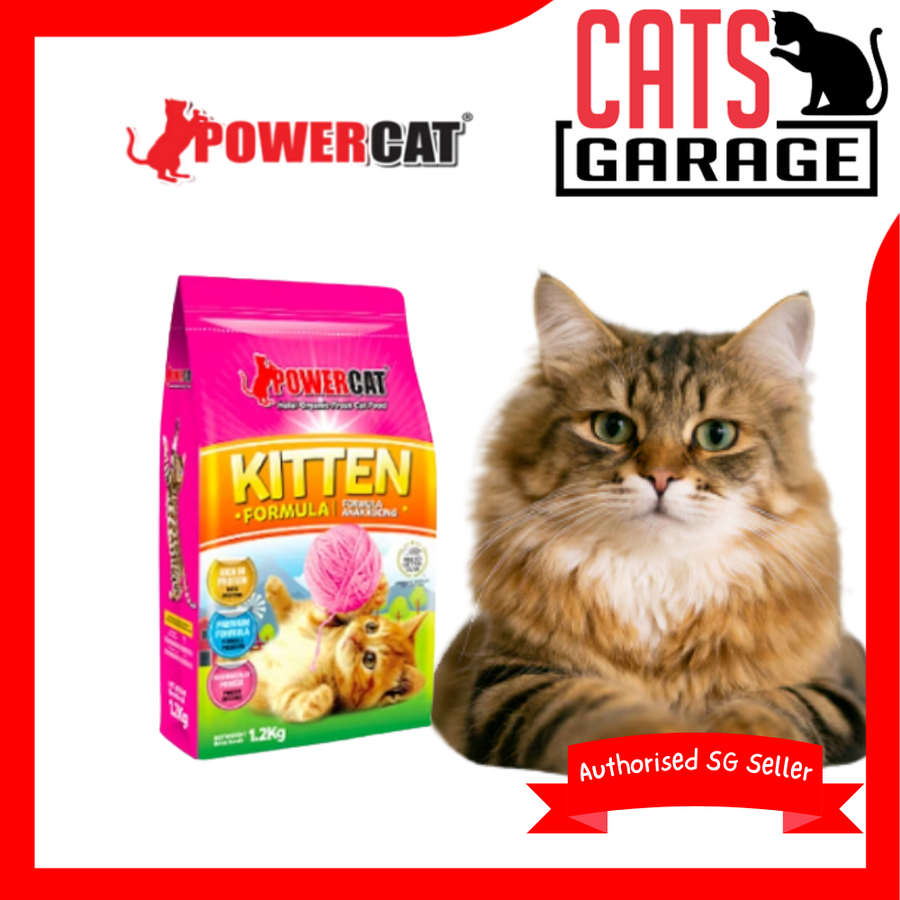 Powercat Halal Organic Kitten Formula Cat Dry Food 420g/1.2kg