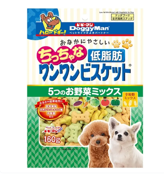 DoggyMan Low Fat Mini Biscuits with Vegetables Dog Treats 160g/450g