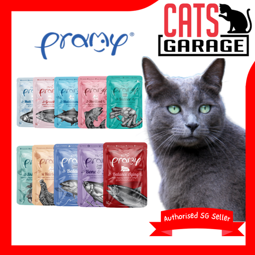 PRAMY Functional Cat Wet Food in Jelly Gravy & Mousse for Cats 70g X 12 packs