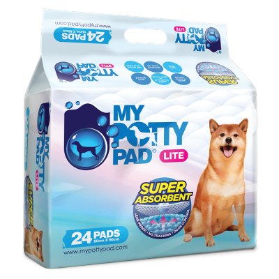 My Potty Pad Lite Unscented Dog Training Pads | Super Absorbent | Leak-Proof | Puppy & Pet Pee Pads