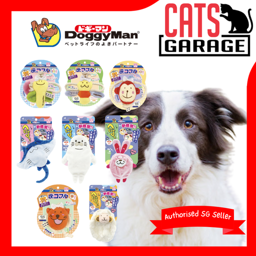 Doggyman Plush & Squeaky Toy for Dogs – Animal Character Series